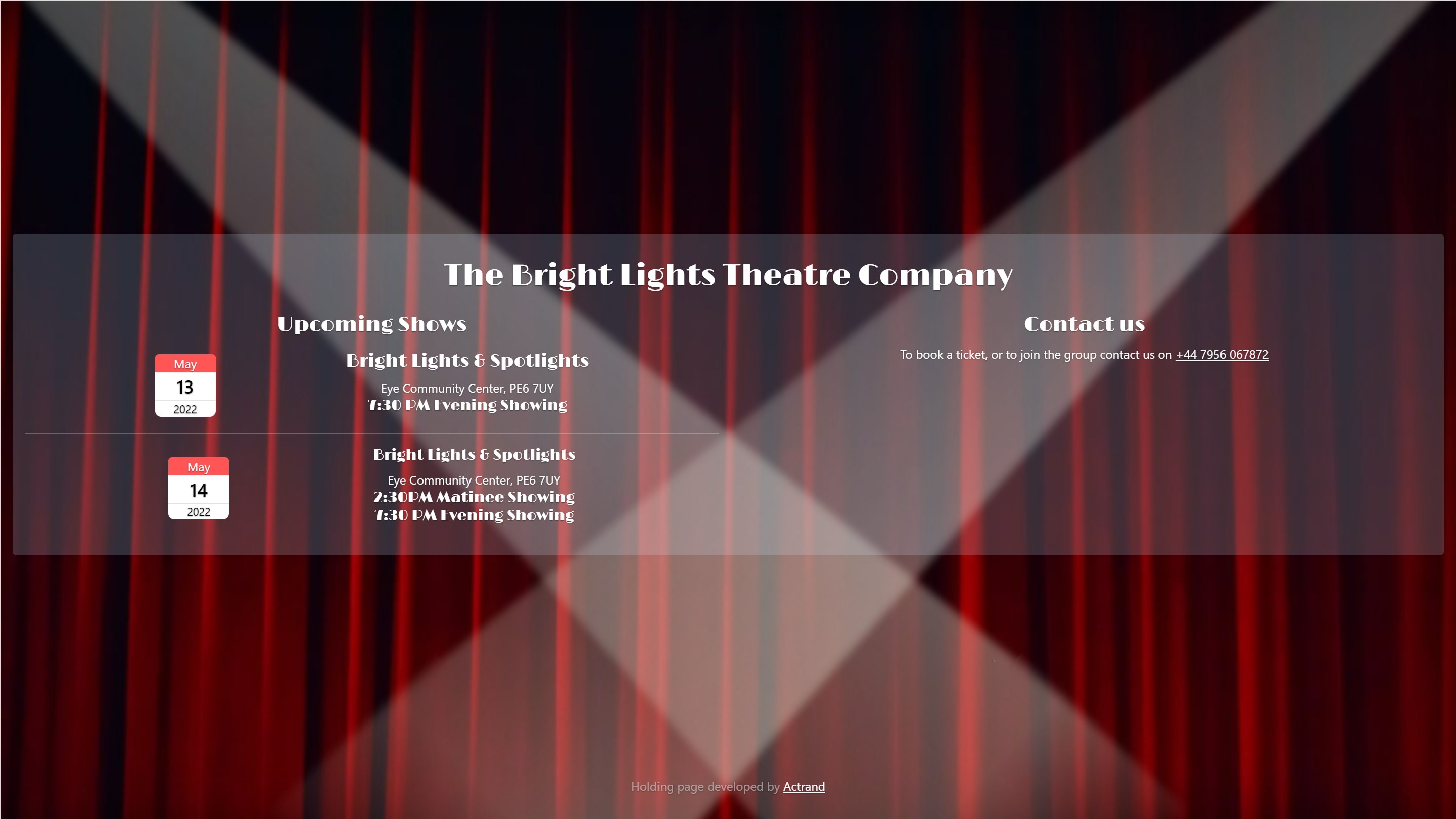 The Bright Lights Theatre Company